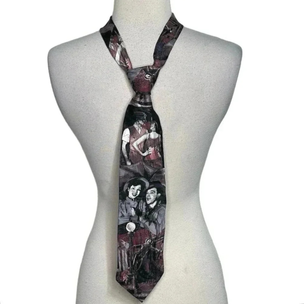 Vintage American Film Classics "Singin' in the Rain" graphic men's tie‎
